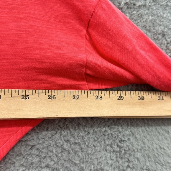 Lilly Pulitzer Long Sleeve T Shirt Pink Coral Pima Cotton XS - Picture 7 of 8